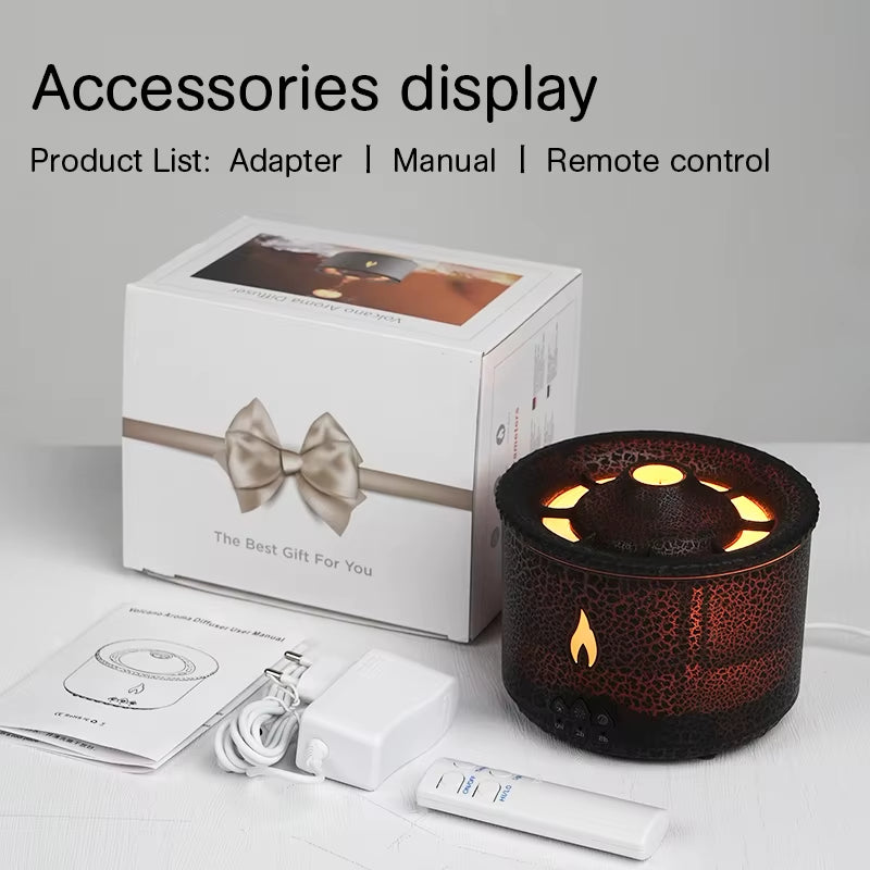Jellyfish Smoke Ring Aroma Diffuser Creative Volcanic Air Humidifier Aromatherapy for Home Office Be...