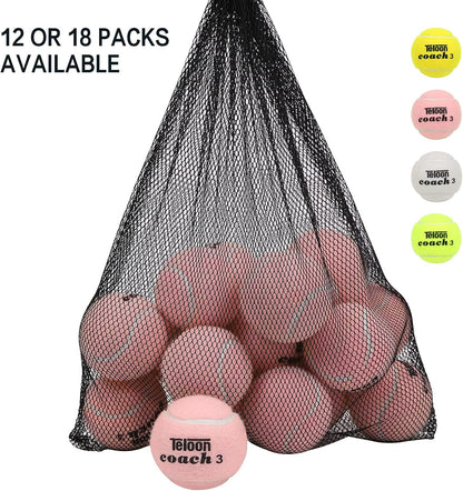 pressureless tennis balls with mesh bag
