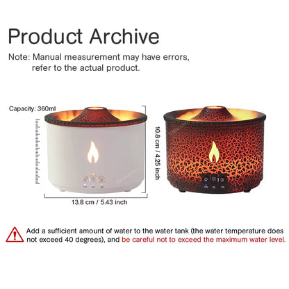 Jellyfish Smoke Ring Aroma Diffuser Creative Volcanic Air Humidifier Aromatherapy for Home Office Be...